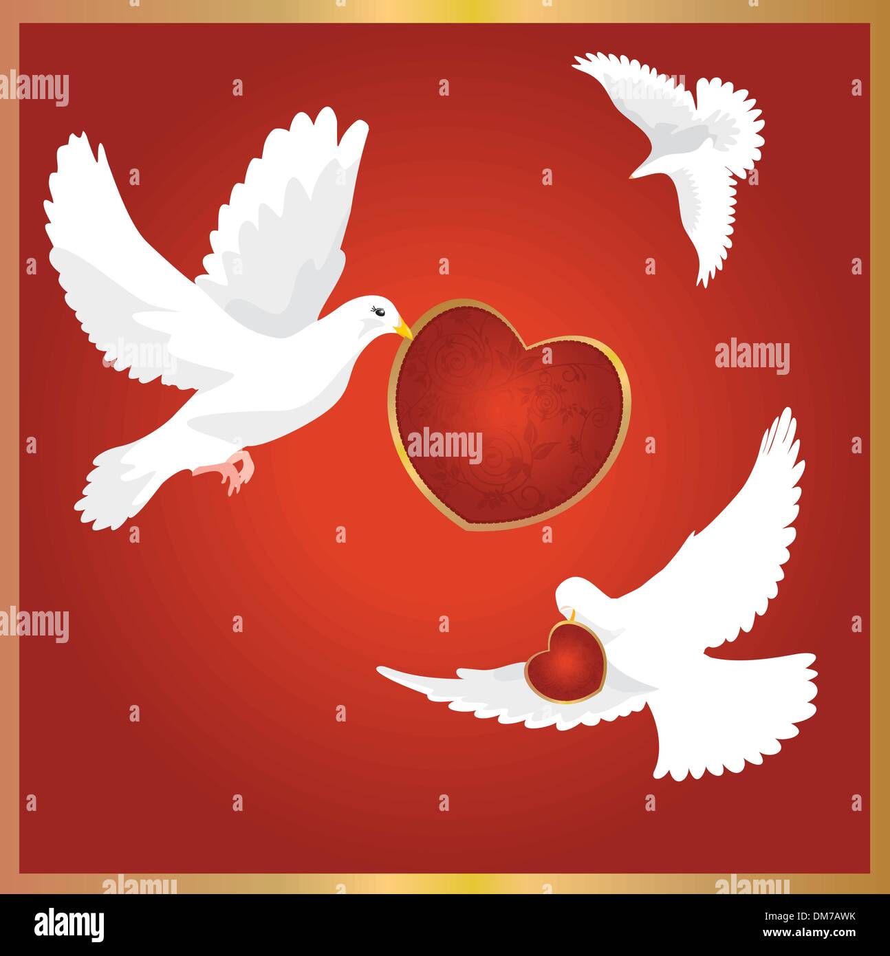 valentine-s-day-card-stock-vector-image-art-alamy